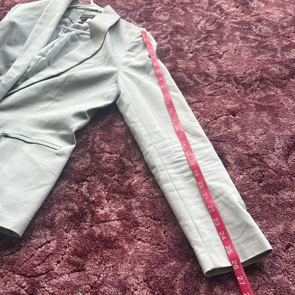 LTS Long Tall Sally Elegant Gray Blazer Jacket size 10 - Picture 7 of 8